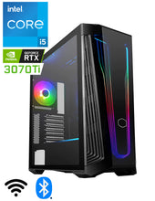Carica l'immagine nel visualizzatore di Gallery, Computer Gaming "Alder 5470XTI" Intel Core i5-12400F 6 core fino a 4.4GHz - GeForce RTX 3070TI 8GB - 16GB RAM DDR5 RGB - 500GB SSD NVME - 1TB HDD - WiFi - BT