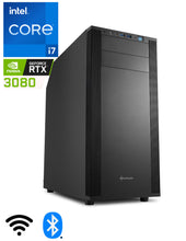 Carica l'immagine nel visualizzatore di Gallery, Computer Gaming "Sober Lake 778010" Intel Core i7-12700F 12 Core fino a 4.9GHz - GeForce RTX 3080 10GB - 16GB RAM DDR5 - 500GB SSD NVME - 1TB HDD