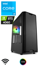 Carica l&#39;immagine nel visualizzatore di Gallery, Computer Gaming &quot;Dangerous 360&quot; INTEL i3 14100F 4 Core 4.70 Ghz  - GeForce RTX 4060 8GB - 16GB RAM  - 256GB SSD NVME - 1TB SSD - WiFi
