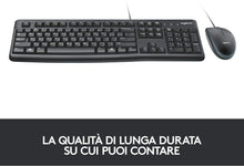 Carica l&#39;immagine nel visualizzatore di Gallery, Tastiera e mouse Logitech MK120 USB
