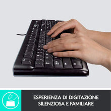 Carica l&#39;immagine nel visualizzatore di Gallery, Tastiera e mouse Logitech MK120 USB
