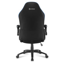 Carica l&#39;immagine nel visualizzatore di Gallery, Sedia gaming Sharkoon Elbrus 1 in pelle sintetica, regolabile con base in acciaio nero - blu
