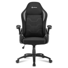 Carica l&#39;immagine nel visualizzatore di Gallery, Sedia gaming Sharkoon Elbrus 1 in pelle sintetica, regolabile con base in acciaio nero - grigio
