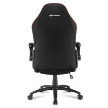 Carica l&#39;immagine nel visualizzatore di Gallery, Sedia gaming Sharkoon Elbrus 1 in pelle sintetica, regolabile con base in acciaio nero - rosso
