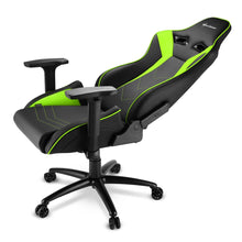 Carica l&#39;immagine nel visualizzatore di Gallery, Sedia gaming Sharkoon Elbrus 3 in tessuto, schienale e braccioli regolabili, base in alluminio, nero - verde
