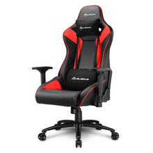 Carica l&#39;immagine nel visualizzatore di Gallery, Sedia gaming Sharkoon Elbrus 3 in tessuto, schienale e braccioli regolabili, base in alluminio, nero - rosso
