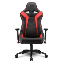 Carica l&#39;immagine nel visualizzatore di Gallery, Sedia gaming Sharkoon Elbrus 3 in tessuto, schienale e braccioli regolabili, base in alluminio, nero - rosso
