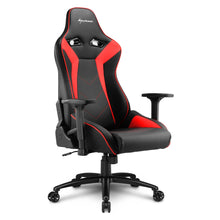 Carica l&#39;immagine nel visualizzatore di Gallery, Sedia gaming Sharkoon Elbrus 3 in tessuto, schienale e braccioli regolabili, base in alluminio, nero - rosso
