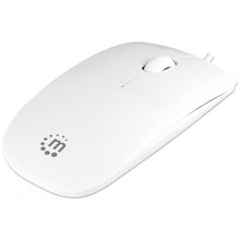 Carica l&#39;immagine nel visualizzatore di Gallery, Mouse Mini Ottico USB bianco Manhattan
