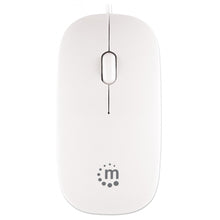 Carica l&#39;immagine nel visualizzatore di Gallery, Mouse Mini Ottico USB bianco Manhattan

