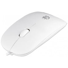 Carica l&#39;immagine nel visualizzatore di Gallery, Mouse Mini Ottico USB bianco Manhattan
