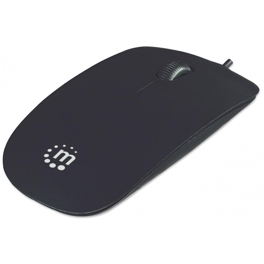 Mouse Mini Ottico USB nero Manhattan