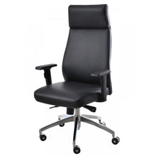 Carica l&#39;immagine nel visualizzatore di Gallery, Sedia Techly 073BK Poltrona business con Braccioli Nera similpelle

