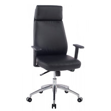 Carica l&#39;immagine nel visualizzatore di Gallery, Sedia Techly 073BK Poltrona business con Braccioli Nera similpelle
