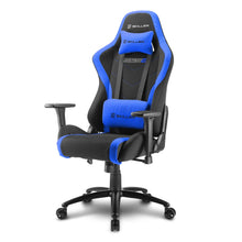 Carica l&#39;immagine nel visualizzatore di Gallery, Sedia gaming Sharkoon Skiller SGS2 in tessuto, regolabile con base in acciaio nero - blu
