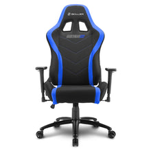 Carica l&#39;immagine nel visualizzatore di Gallery, Sedia gaming Sharkoon Skiller SGS2 in tessuto, regolabile con base in acciaio nero - blu
