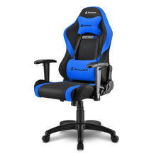 Carica l&#39;immagine nel visualizzatore di Gallery, Sedia gaming Sharkoon Skiller SGS2 JUNIOR in tessuto, regolabile, nero - blu
