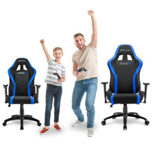 Carica l&#39;immagine nel visualizzatore di Gallery, Sedia gaming Sharkoon Skiller SGS2 JUNIOR in tessuto, regolabile, nero - blu

