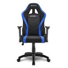 Carica l&#39;immagine nel visualizzatore di Gallery, Sedia gaming Sharkoon Skiller SGS2 JUNIOR in tessuto, regolabile, nero - blu
