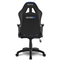 Carica l&#39;immagine nel visualizzatore di Gallery, Sedia gaming Sharkoon Skiller SGS2 JUNIOR in tessuto, regolabile, nero - blu
