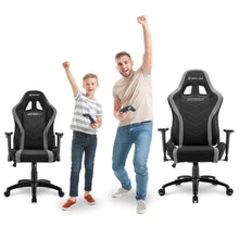 Carica l&#39;immagine nel visualizzatore di Gallery, Sedia gaming Sharkoon Skiller SGS2 JUNIOR  in tessuto, regolabile, nero - grigio
