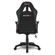 Carica l&#39;immagine nel visualizzatore di Gallery, Sedia gaming Sharkoon Skiller SGS2 JUNIOR in tessuto, regolabile, nero - rosso
