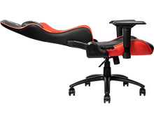 Carica l&#39;immagine nel visualizzatore di Gallery, Sedia gaming MSI MAG CH120 ecopelle, cuscino cervicale e lombare, completamente regolabile, base in metallo, nero / rosso
